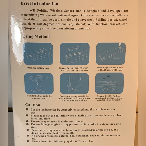 Folding Wireless Wii Sensor Bar - Picture 4 of 4